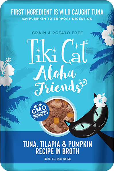 Tiki Cat Aloha Friends Tuna, Tilapia & Pumpkin